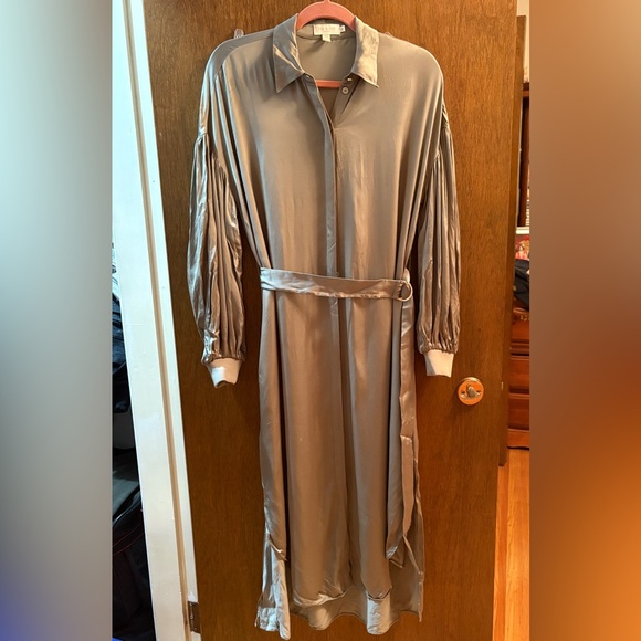 Ted Baker Light Olive Belted Dress with Pockets – New Without Tags - Picture 4 of 11